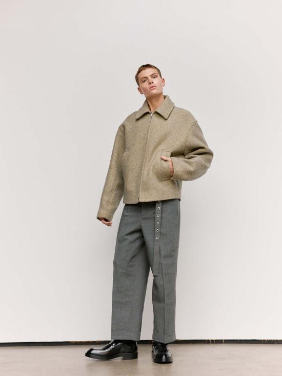  질샌더 스트레이트 팬츠 질 샌더 화산 유리섬유 캔버스 벨트 팬츠 - JIL SANDER