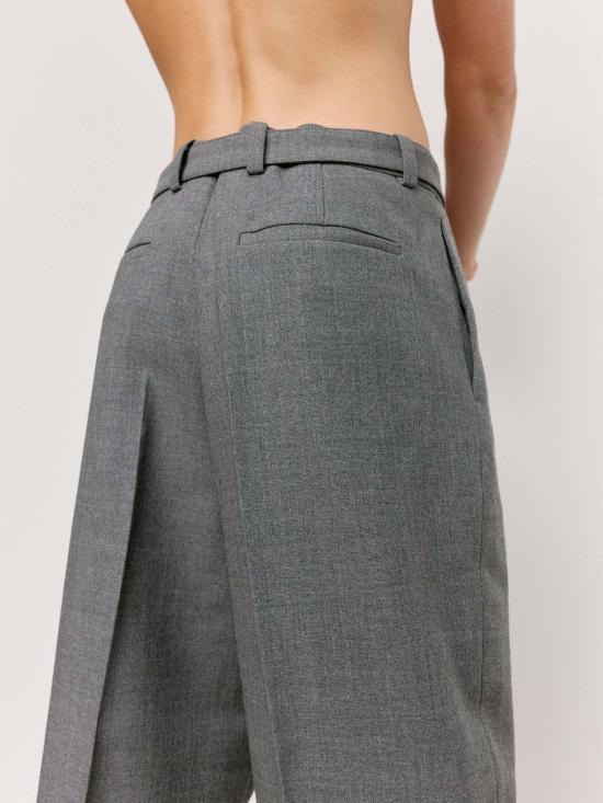  질샌더 스트레이트 팬츠 질 샌더 화산 유리섬유 캔버스 벨트 팬츠 - JIL SANDER