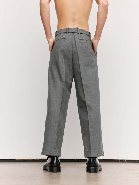  질샌더 스트레이트 팬츠 질 샌더 화산 유리섬유 캔버스 벨트 팬츠 - JIL SANDER