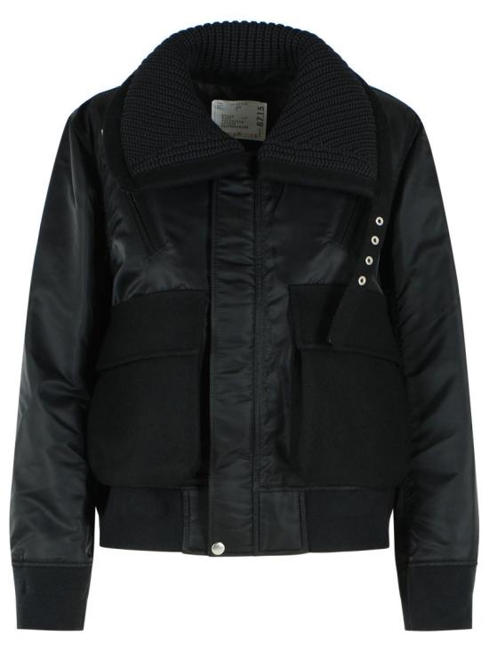 26FW 사카이 자켓 26 08715 001 Black