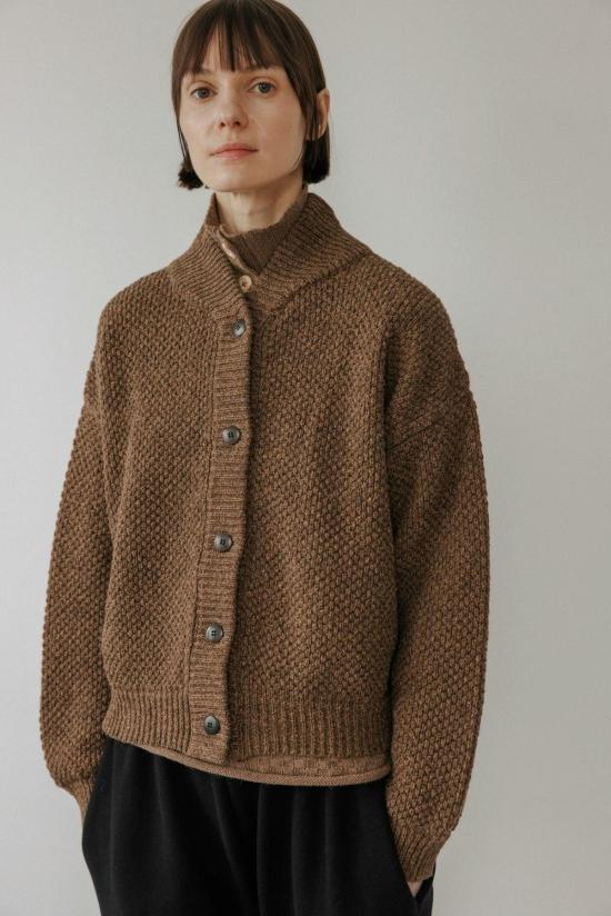  울 하이드 봄버 자켓