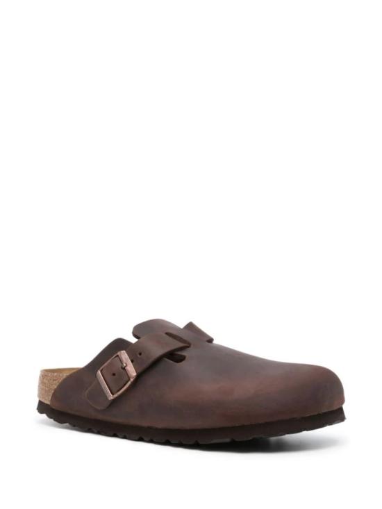 26FW 버켄스탁 보스턴 소프트 풋베드 오일드 레더 159713 Black - BIRKENSTOCK