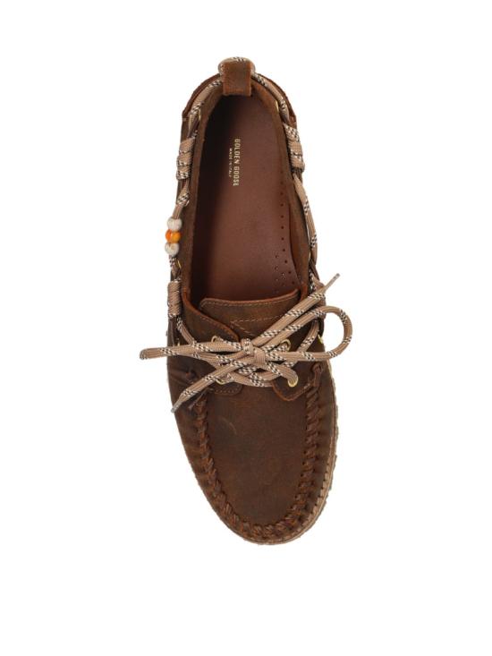 26FW 골든구스 왁스드 스웨이드 크루즈 로퍼 GMF01048F00819255372 Brown - GOLDEN GOOSE