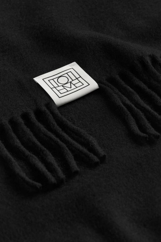  토템 머플러/스카프 캐시미어 태슬 스카프 블랙 - TOTEME