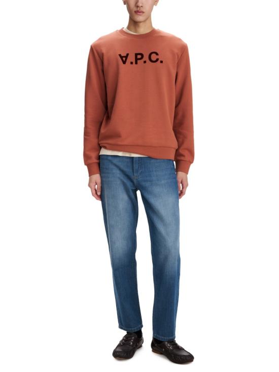 26FW 아페쎄 스탠다드 그랜드 VPC 스웨트 셔츠 COHBNM27907ECRU CHINE MARRON Brown - A.P.C.