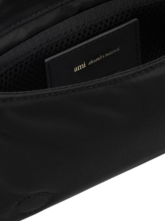 26FW 아미 톤온톤 하트 로고 나일론 마르셀 런치 박스 백 ULL710AW0001001 Black - AMI