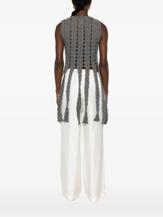 26FW 로산나 오캄포 탑 RO432ASH Gray - ROSANNA OCAMPO