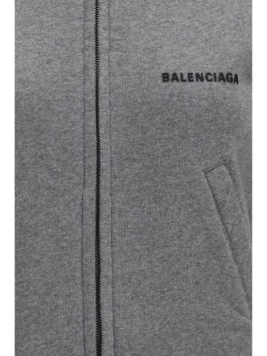 26FW 발렌시아가 후드 티셔츠 A009S3TUVA4 8519 GREY - BALENCIAGA