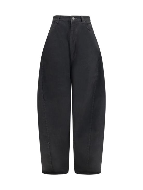 26FW 발렌시아가 스트레이트 팬츠 A0095FTBP47 8975 BLACK