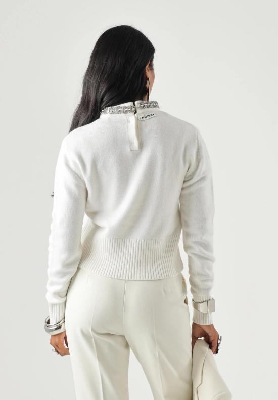26FW 핑코 스웨터 107274A3GI Z03 BIANCO INVERNO - PINKO