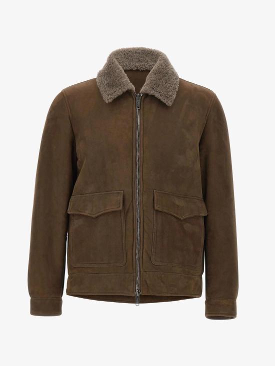 26FW 볼파글리 자켓 Shearling Tortora의 지아코네 브루넬레스키 - VOLFAGLI