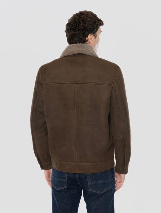 26FW 볼파글리 자켓 Shearling Tortora의 지아코네 브루넬레스키 - VOLFAGLI