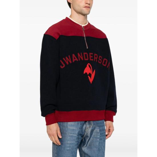 26FW JW앤더슨 니트웨어 JW0281 PG2033 886 BLUE RED - JW ANDERSON