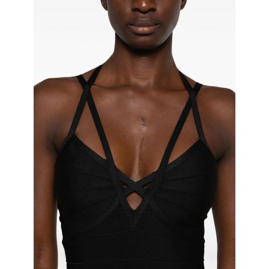 26FW 에르베레제 원피스 HLT8576640 001 BLACK - HERVE LEGER
