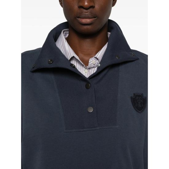 26FW 브루넬로 쿠치넬리 탑 MN05NVM205 C3186 BLUE - BRUNELLO CUCINELLI