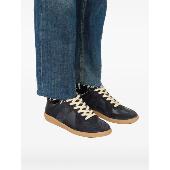 26FW 마르지엘라 레플리카 카프스킨 스니커즈 P1895 S57WS0236 T6065 BLUE - MAISON MARGIELA