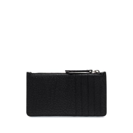26FW 마르지엘라 스티치 레더 지퍼 카드 홀더 P4455 S56UI0143 T8013 BLACK