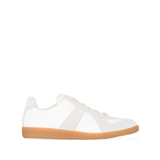 26FW 마르지엘라 레플리카 카프스킨 스니커즈 P1895 S57WS0236 101 WHITE GREY