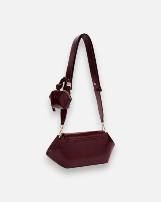 가니 숄더백 C1040070 436 BURGUNDY - GANNI