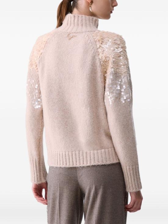 26FW 리우조 스웨터 CF6258M A63SX0814 GOLD ROSE - LIU JO