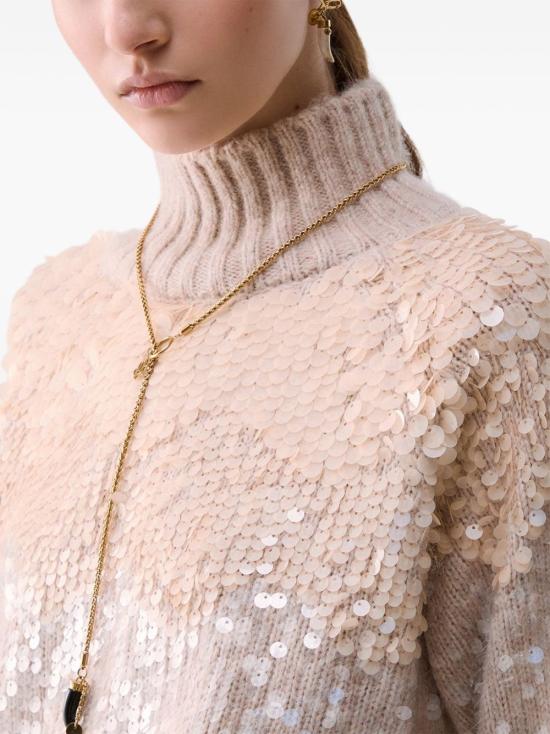 26FW 리우조 스웨터 CF6258M A63SX0814 GOLD ROSE - LIU JO