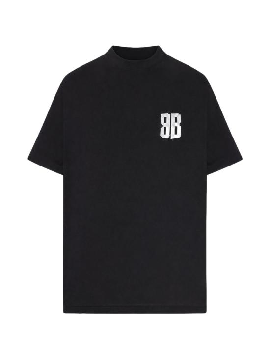 26FW 발렌시아가 반팔 티셔츠 871733 TVVE41000 BLACK