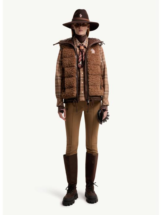 26FW 몽클레어 베스트 L20988G00024899A9 224 MARRONE - MONCLER