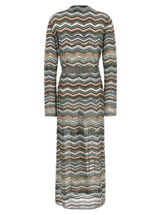 26FW 미소니 니트웨어 쉐브론 라메 가디건 스웨터 및 가디건 멀티컬러 - MISSONI