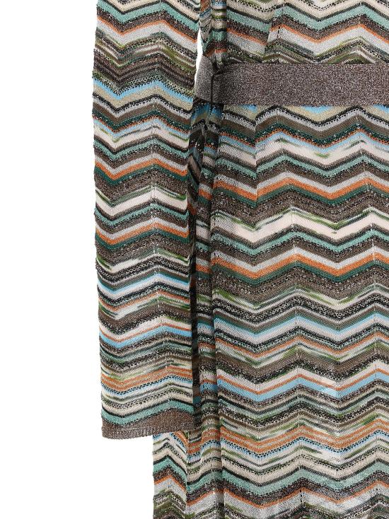 26FW 미소니 니트웨어 쉐브론 라메 가디건 스웨터 및 가디건 멀티컬러 - MISSONI