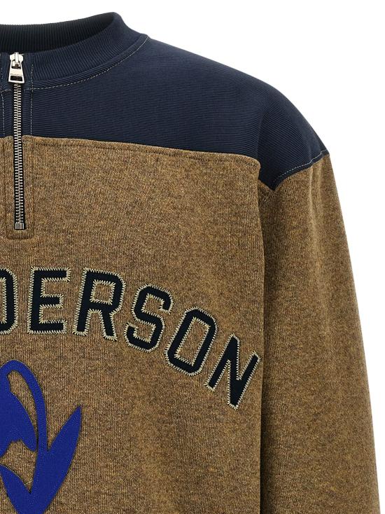 26FW JW앤더슨 긴팔 티셔츠 하프집업 스웨트셔츠 멀티컬러 - JW ANDERSON