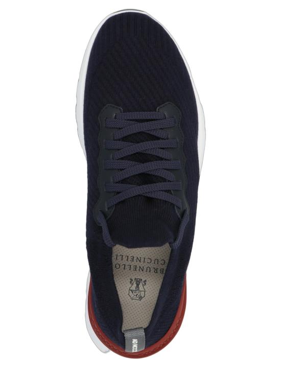 26FW 브루넬로 쿠치넬리 스니커즈 BR256422BM BLUE - BRUNELLO CUCINELLI