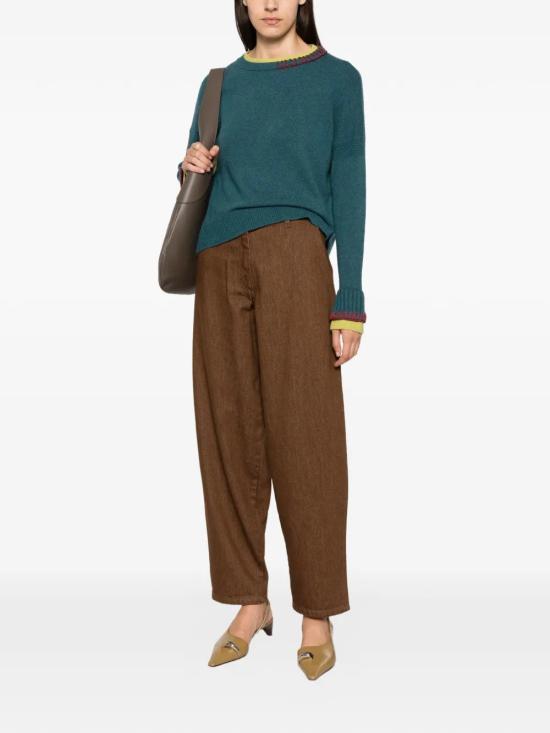 26FW 로산나 오캄포 긴팔 티셔츠 RO427PETROLBLU Green - ROSANNA OCAMPO