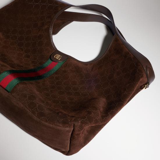 26FW 구찌 GIGLIO 지리오 라지 토트백 853971AAHBL2147 Dark brown - GUCCI