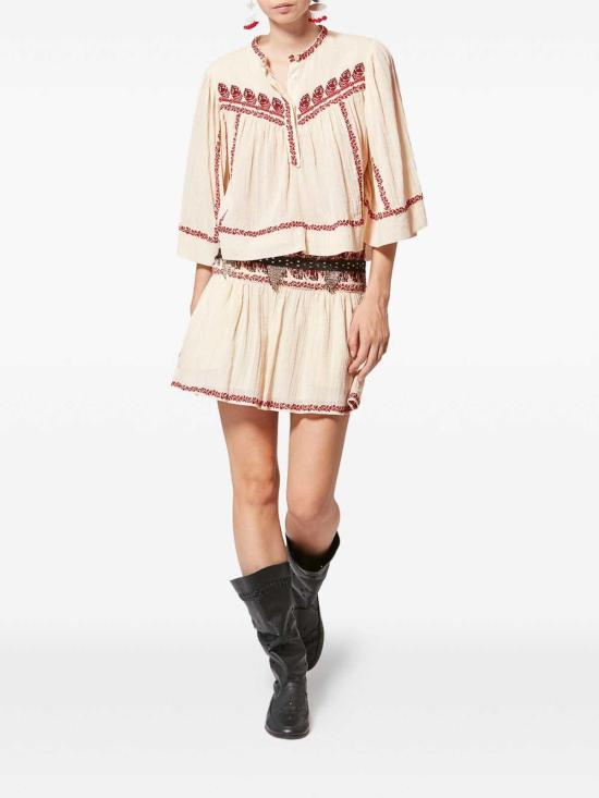 26SS 이자벨마랑에뚜왈 숏 원피스 JU0160FBD1J16EBERD BEIGE - ISABEL MARANT ETOILE