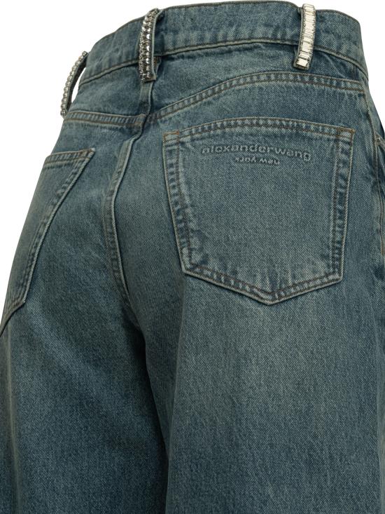 26FW 알렉산더 왕 스트레이트 팬츠 4DC4264908427E BLUE - ALEXANDER WANG