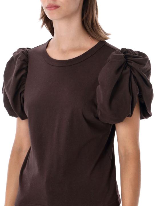 26FW 로테이트 바이 크리스텐슨 반팔 티셔츠 1165401667 MOLE BROWN - ROTATE BY BIRGERCHRISTENSEN