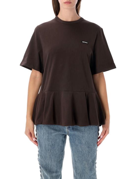 26FW 로테이트 바이 크리스텐슨 반팔 티셔츠 1165051667 MOLE BROWN