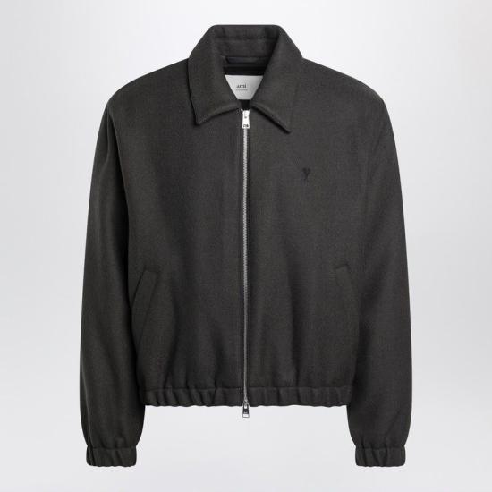 26FW 아미 울 아미 드 꾀흐 패딩 재킷 HJK830WV0078 020 ANTHRACITE
