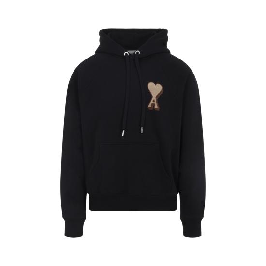 26FW 아미 후드 티셔츠 USW770747 001 BLACK