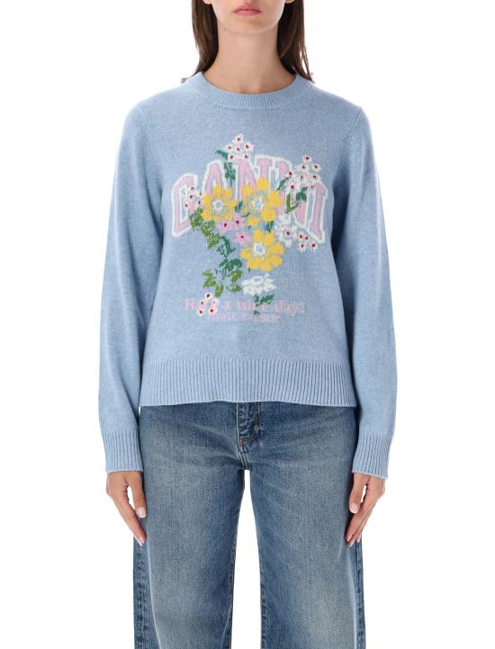 26FW 가니 스웨터 A11500592678 ZXF BLUE BONNET