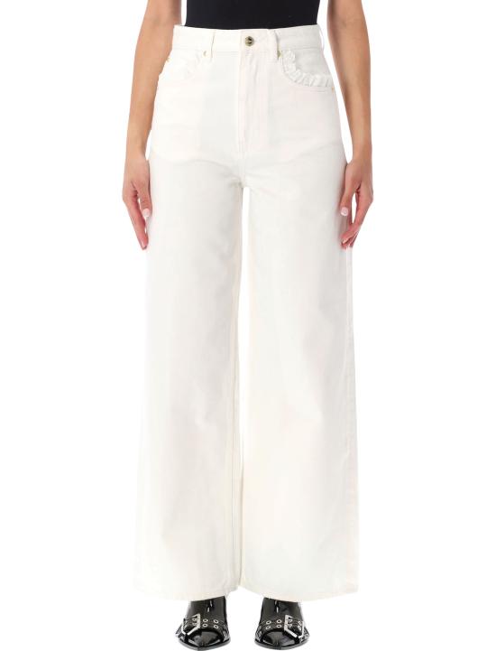 26FW 가니 스트레이트 팬츠 A119002013476 151 BRIGHT WHITE
