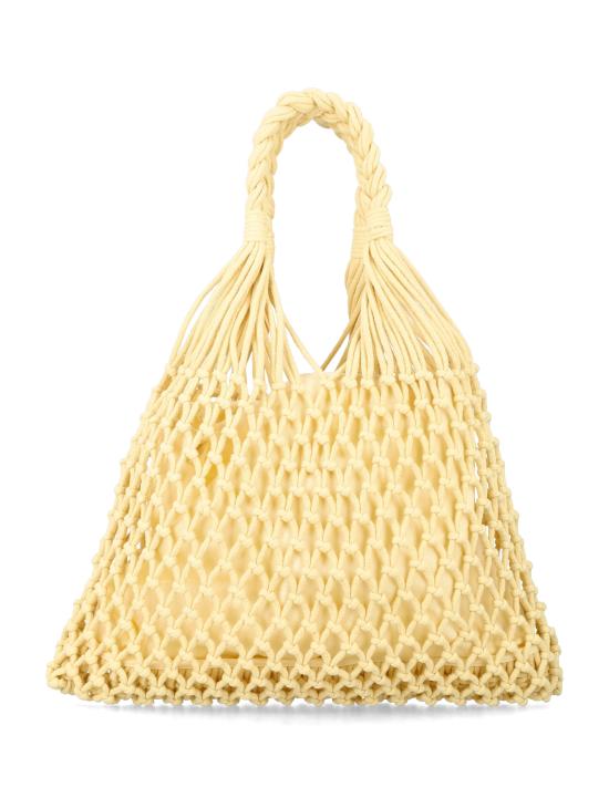 26FW 더프랭키샵 토트백 MACRAMEBAG 505 PALE YELLOW - THE FRANKIE SHOP