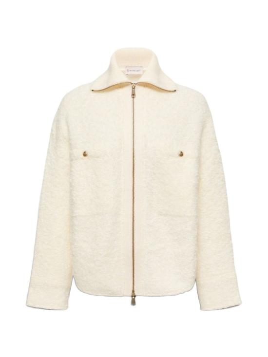 26FW 몽클레어 트위드 집업 셔츠 재킷 L20932F00031599U8032 Cream