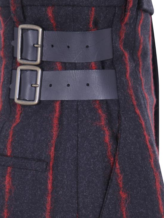 26FW 비비안웨스트우드 스트레이트 팬츠 1F01001MW01NFP211 CHARCOAL RED - VIVIENNE WESTWOOD