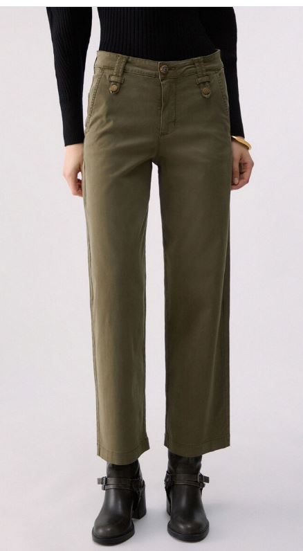 26FW 리우조 스트레이트 팬츠 WF6125T709A90510 VERDE - LIU JO