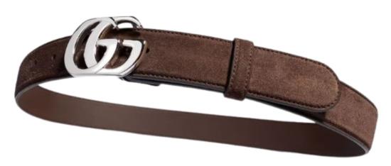 26FW 구찌 GG 마몽 가죽 벨트 A005SYCAACZ2714 SPICED BROWN - GUCCI