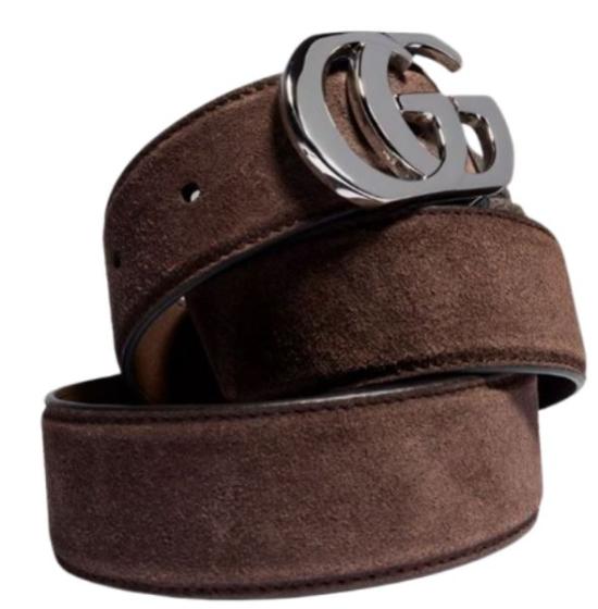 26FW 구찌 GG 마몽 가죽 벨트 A005SYCAACZ2714 SPICED BROWN
