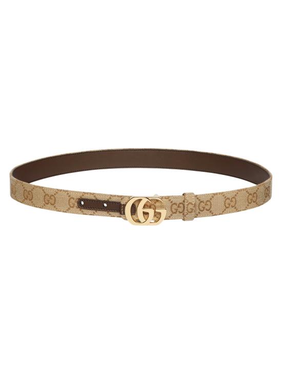 26FW 구찌 리버시블 컷 GG 마몬트 벨트 A006M2FAF7J9651 VINTAG SAND DK BROWN