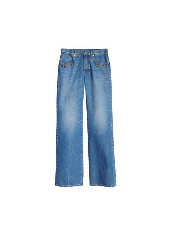 26FW 구찌 부츠컷 코튼 데님 팬츠 864707XDDJO4011 BLUE