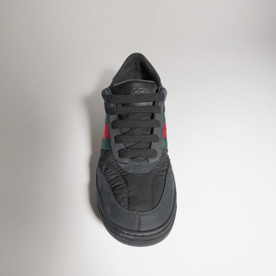 26FW 구찌 스크리너 나일론 스니커즈 A006VLFAGIV1078 BLACK - GUCCI